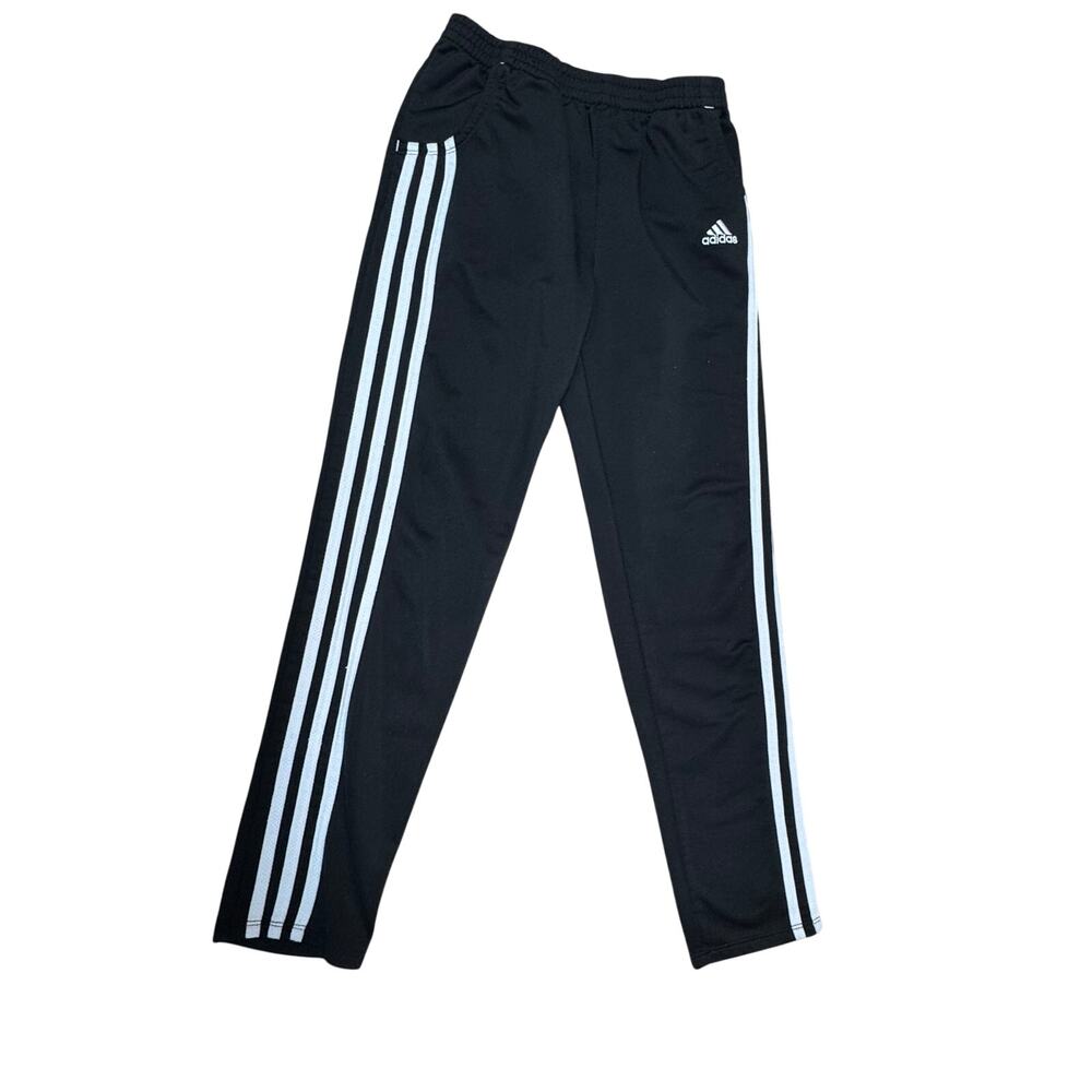 Adidas Girls Youth M 10-12 Black Sweatpants Athletic Jogger Pants